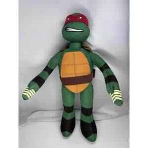 Nickelodeon 17" TMNT Raphael Plush Stuffed Doll Teenage Mutant Ninja Turtles Toy